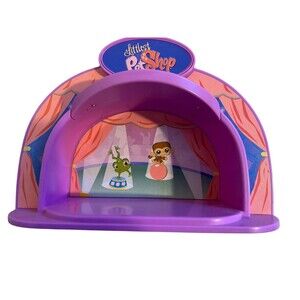 Littlest Pet Shop 2007 LPS Light Up Dome Talent Show Stage Play Set